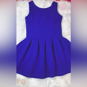 HOT & DELICIOUS Blue Fit & Flare Mini Dress